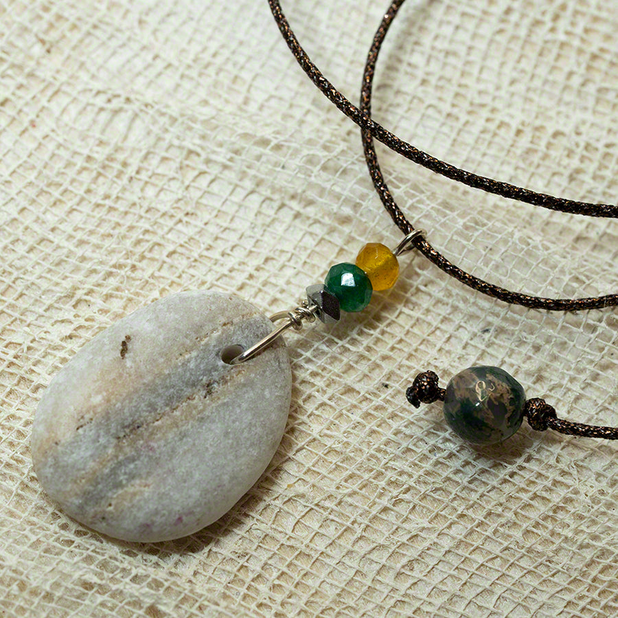 sea pebble pendant