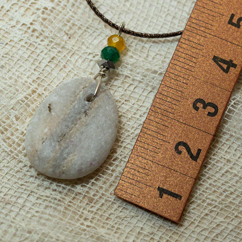 sea pebble pendant