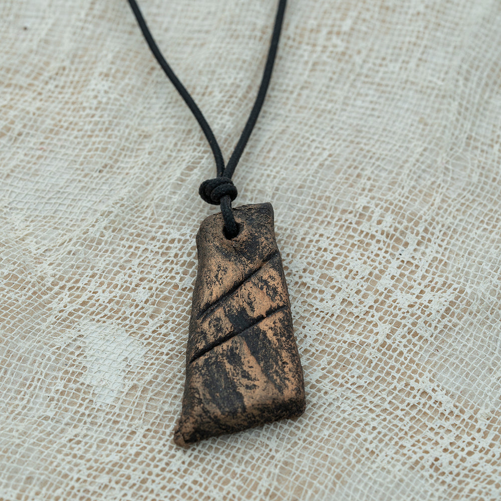 unisex clay pendant
