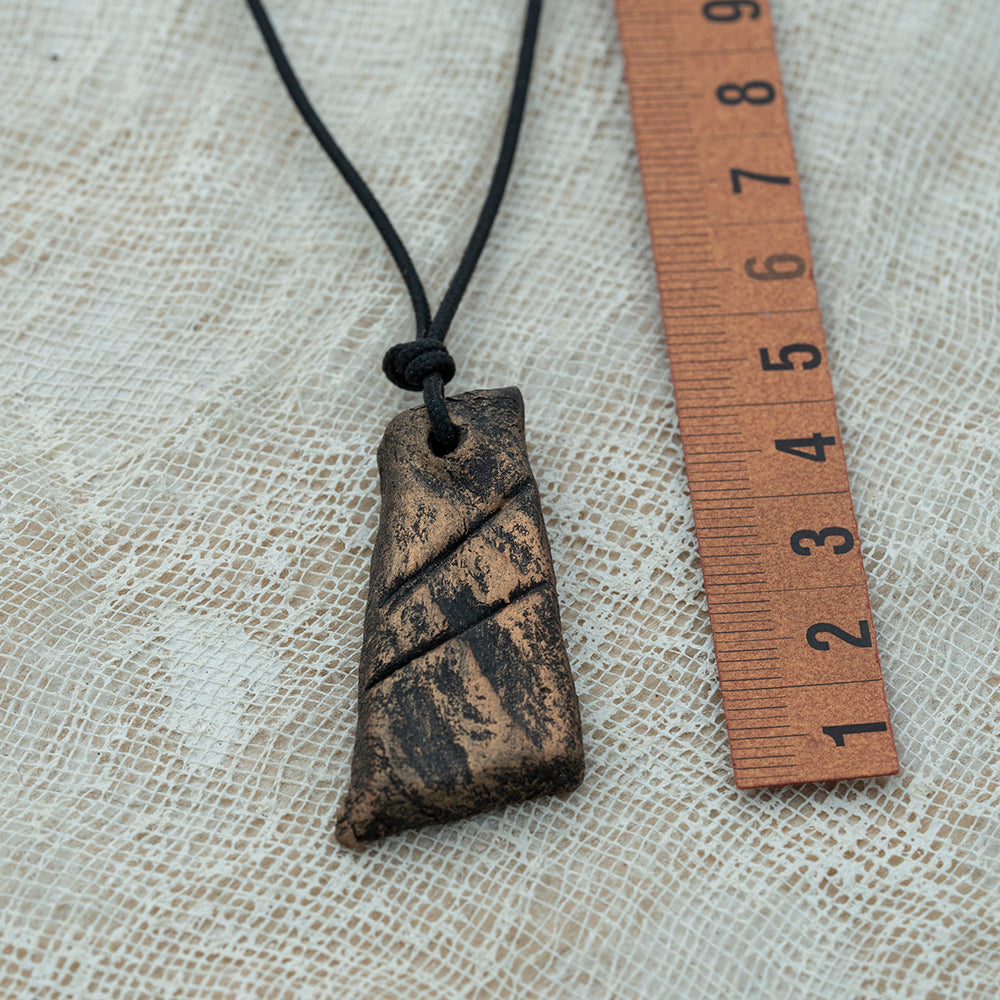 unisex clay pendant