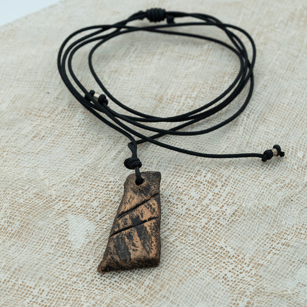 unisex clay pendant