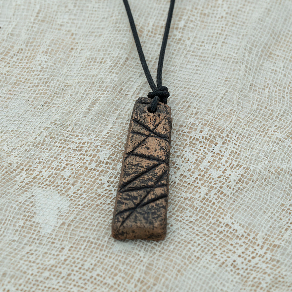 unisex clay pendant