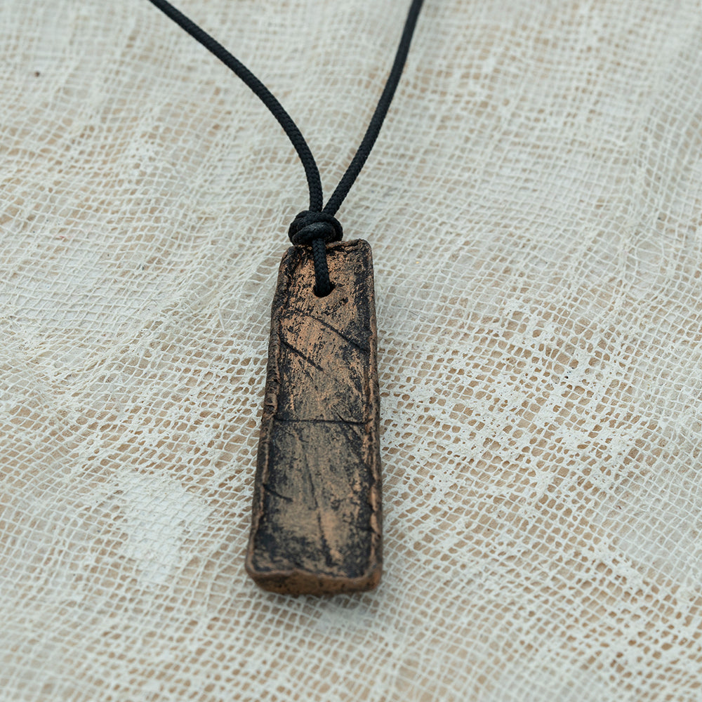 unisex clay pendant