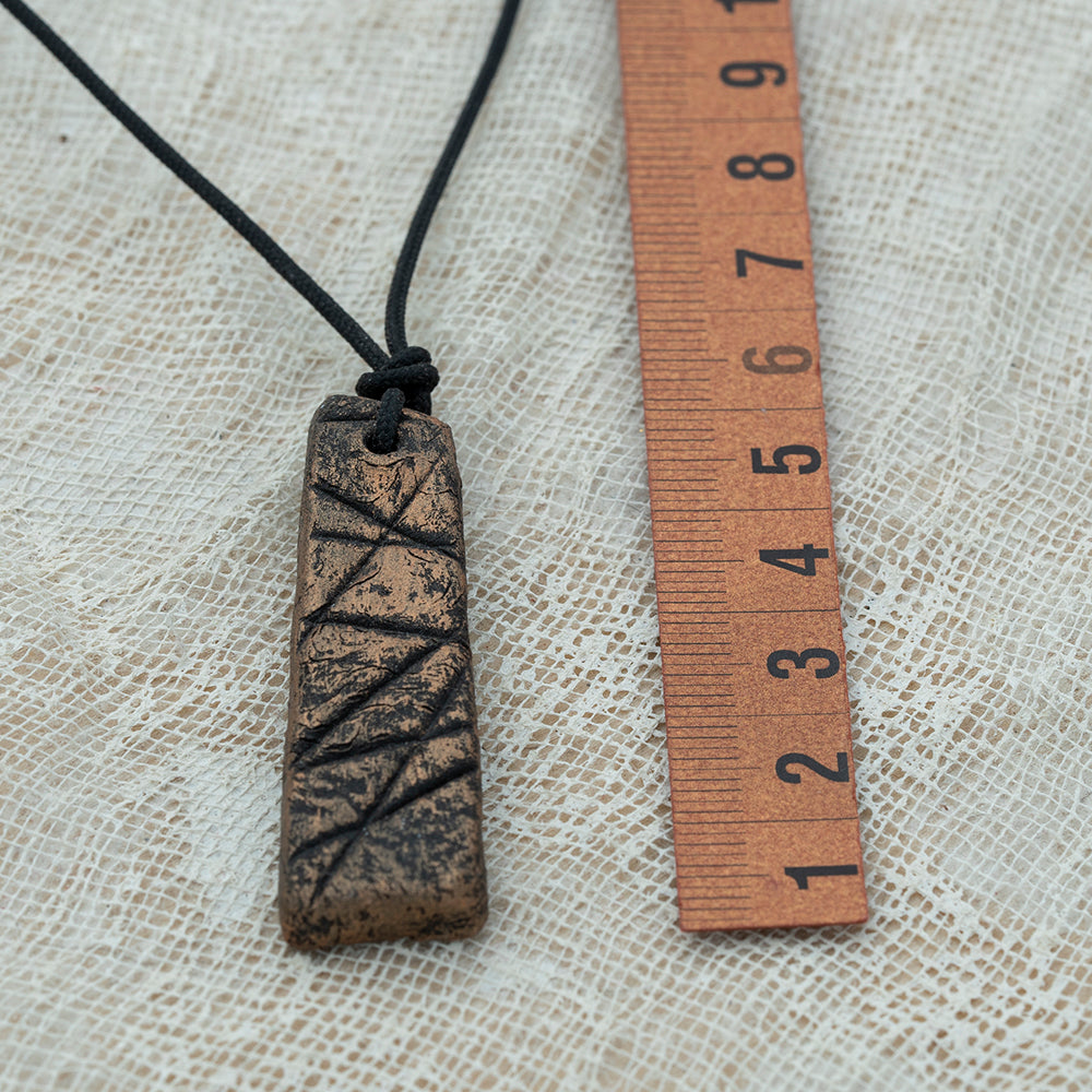 unisex clay pendant