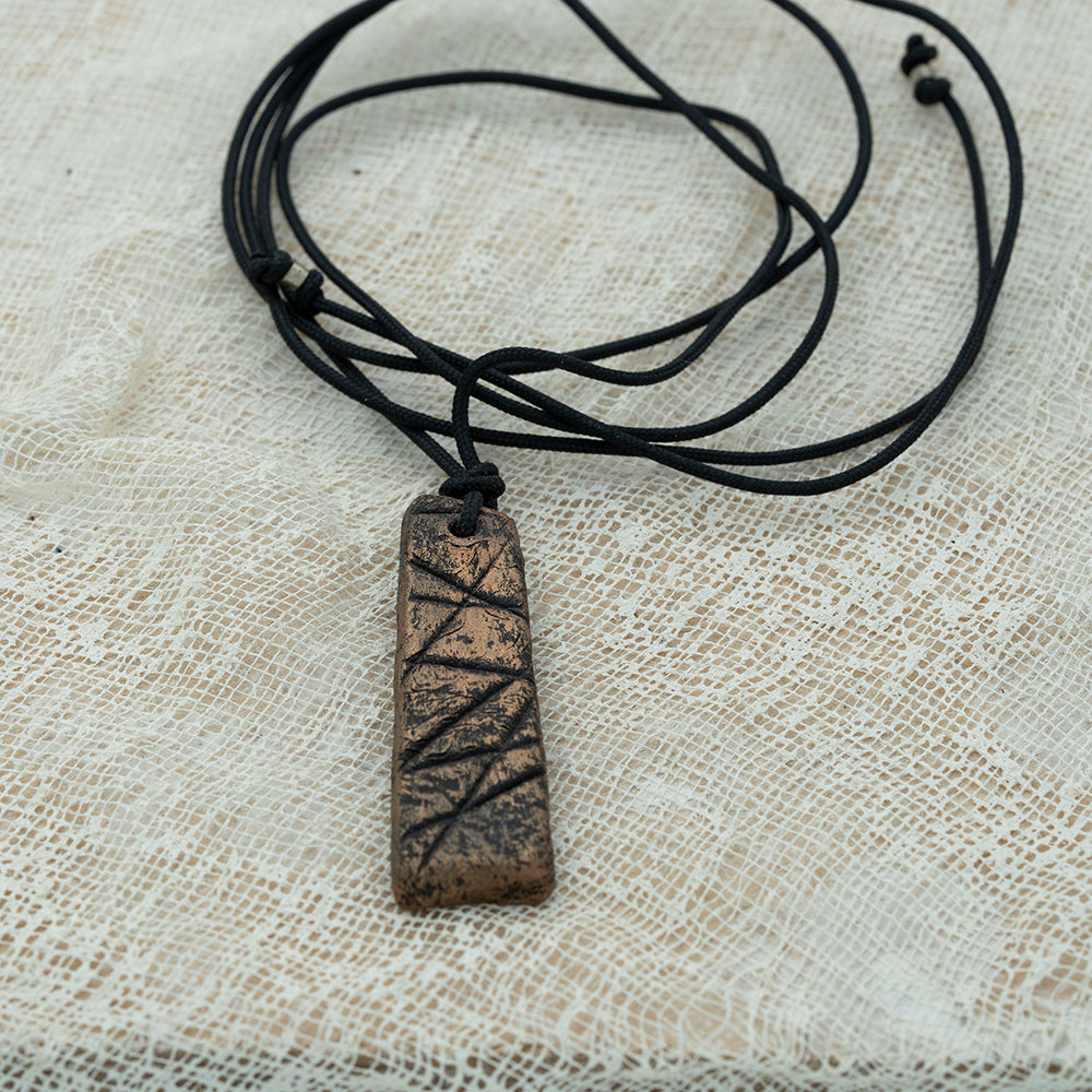 unisex clay pendant