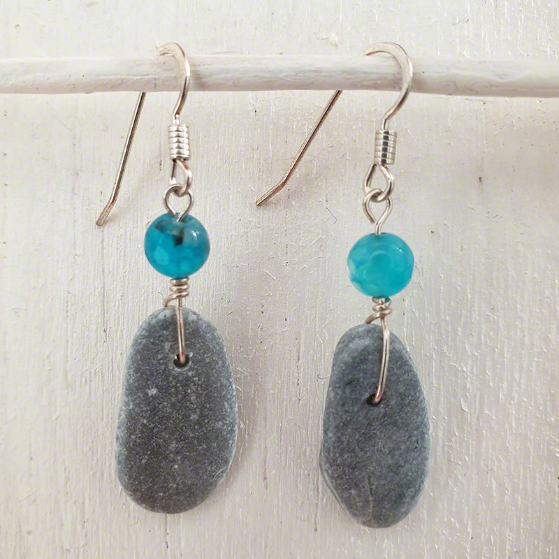 sea pebble earrings