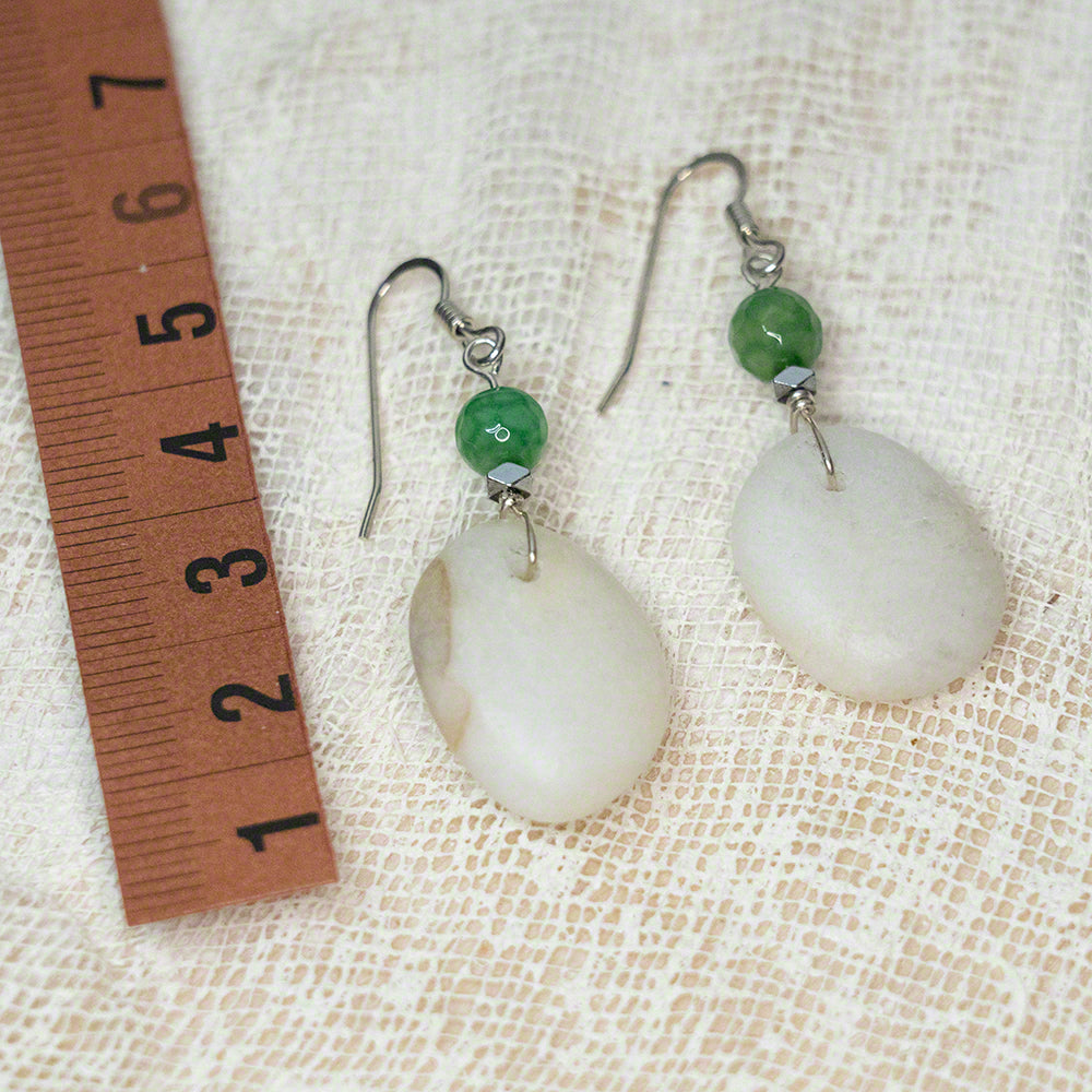 sea pebble earrings