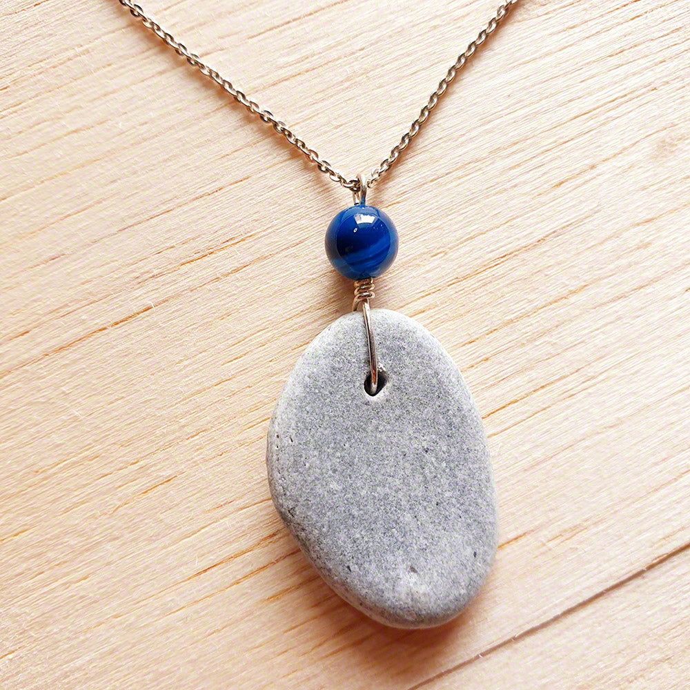 Sea pebble pendant