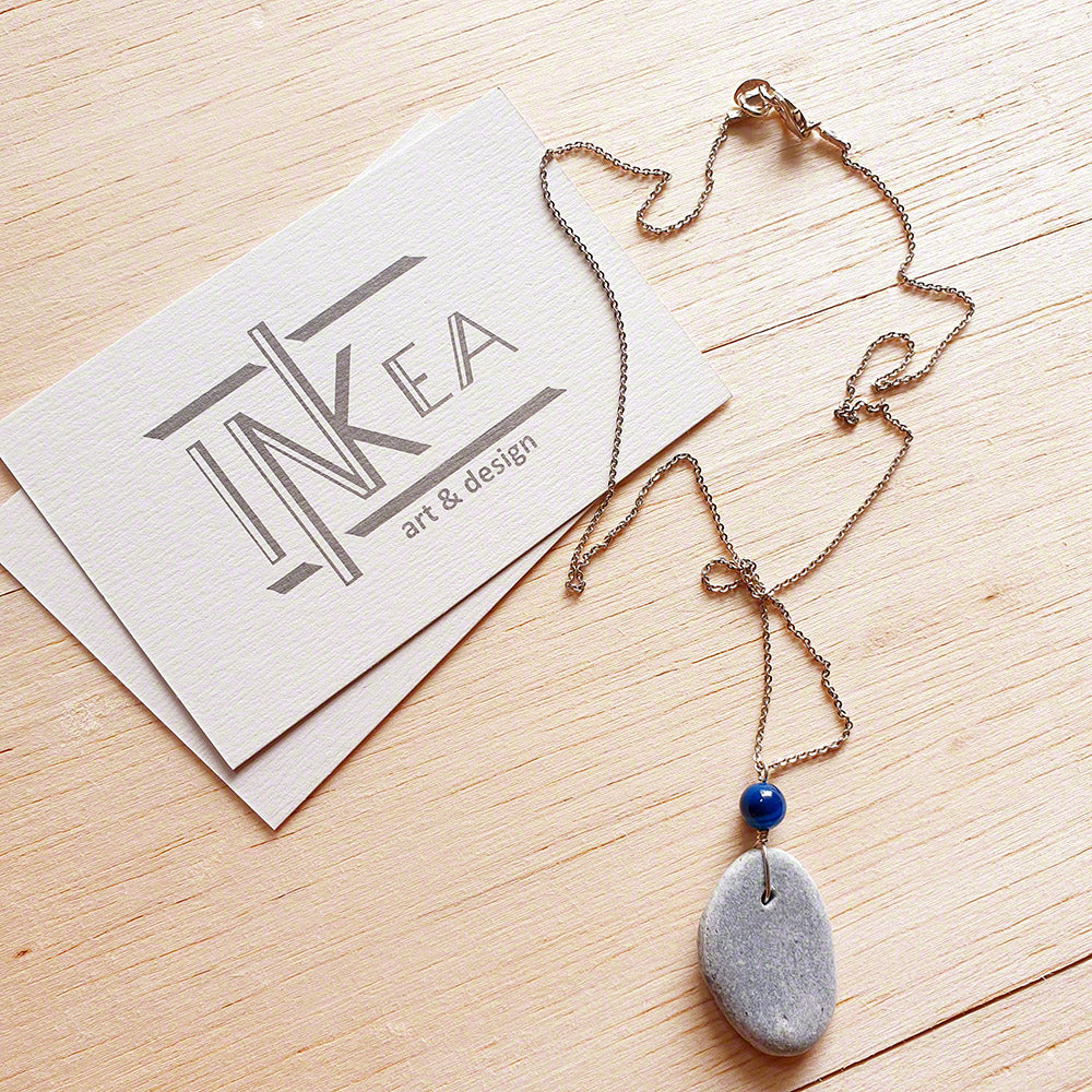 Sea pebble pendant