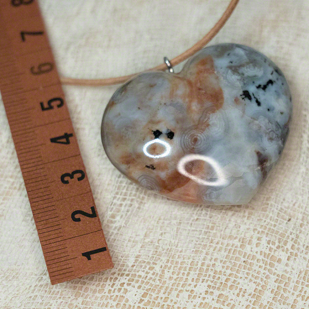 stone heart pendant