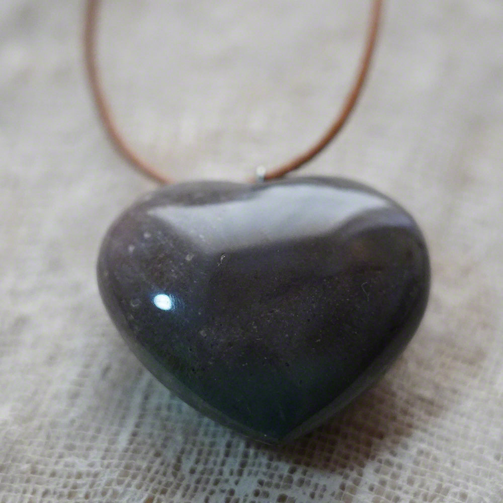 stone heart pendant