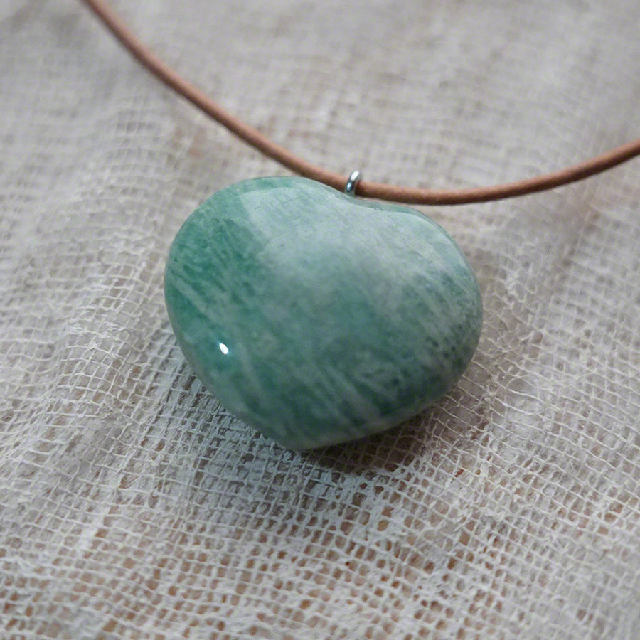 stone heart pendant