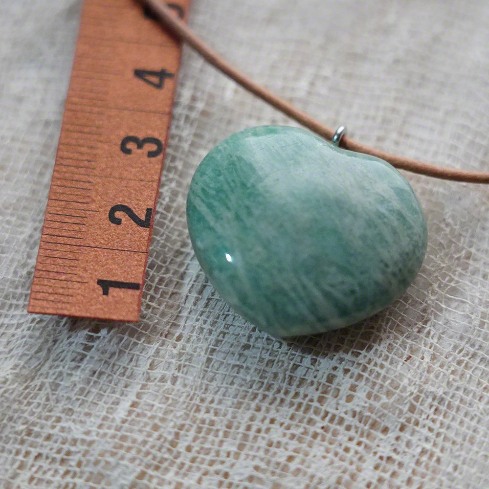 stone heart pendant