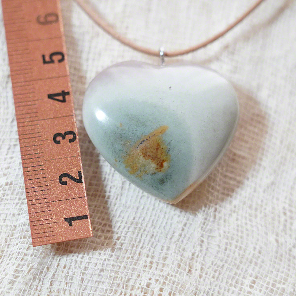 stone heart pendant