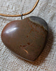 natural heart pendant